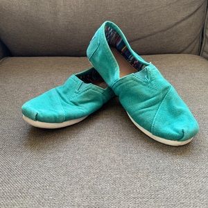 Green Alpargata Toms Shoes